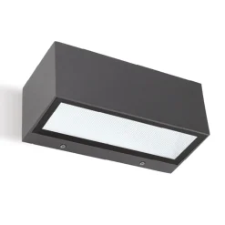 Applique Da Esterno-Selezionato da Mazzolaluce Applique da esterno moderno rettangolare grafite led 36w 3000k