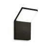 Applique Da Esterno-Ondaluce Applique da esterno nera ninja moderna led 20w 4000k ip65