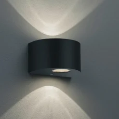 Applique Da Esterno-Selezionato da Mazzolaluce Applique da esterno nera 4w 3000k moderna fasci di luce regolabili