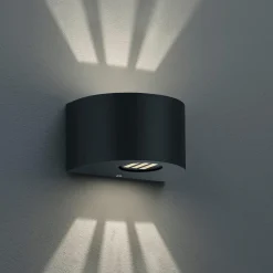 Applique Da Esterno-Selezionato da Mazzolaluce Applique da esterno nera 4w 3000k moderna fasci di luce regolabili