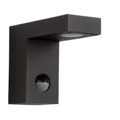 Applique Da Esterno-Selezionato da Mazzolaluce Applique da esterno nero con sensore di movimento crepuscolare