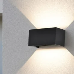 Applique Da Esterno-Selezionato da Mazzolaluce Applique da esterno nero led 24w 4000k rettangolare