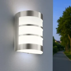 Applique Da Esterno-Selezionato da Mazzolaluce Applique da esterno nickel satinato ip54