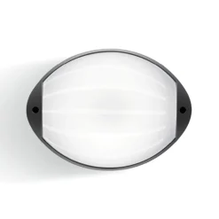 Applique Da Esterno-Selezionato da Mazzolaluce Applique da esterno ovale antracite moderna led 7w 3000k ip65