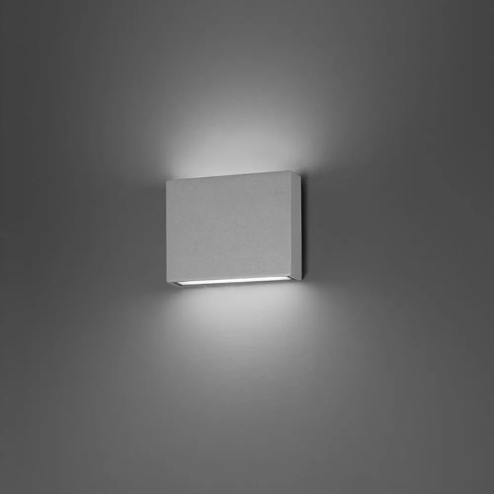 Applique Da Esterno-Perenz Illuminazione Applique da esterno pocket perenz grigio cemento led 7w cct ip65