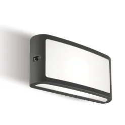 Applique Da Esterno-Selezionato da Mazzolaluce Applique da esterno rettangolare antracite led 3000k ip65