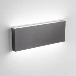 Applique Da Esterno-Affralux Applique da esterno rettangolare led 30w 3000k 4000k wally