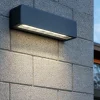 Applique Da Esterno-Selezionato da Mazzolaluce Applique da esterno rettangolare grafite led 9w 3000k ip65
