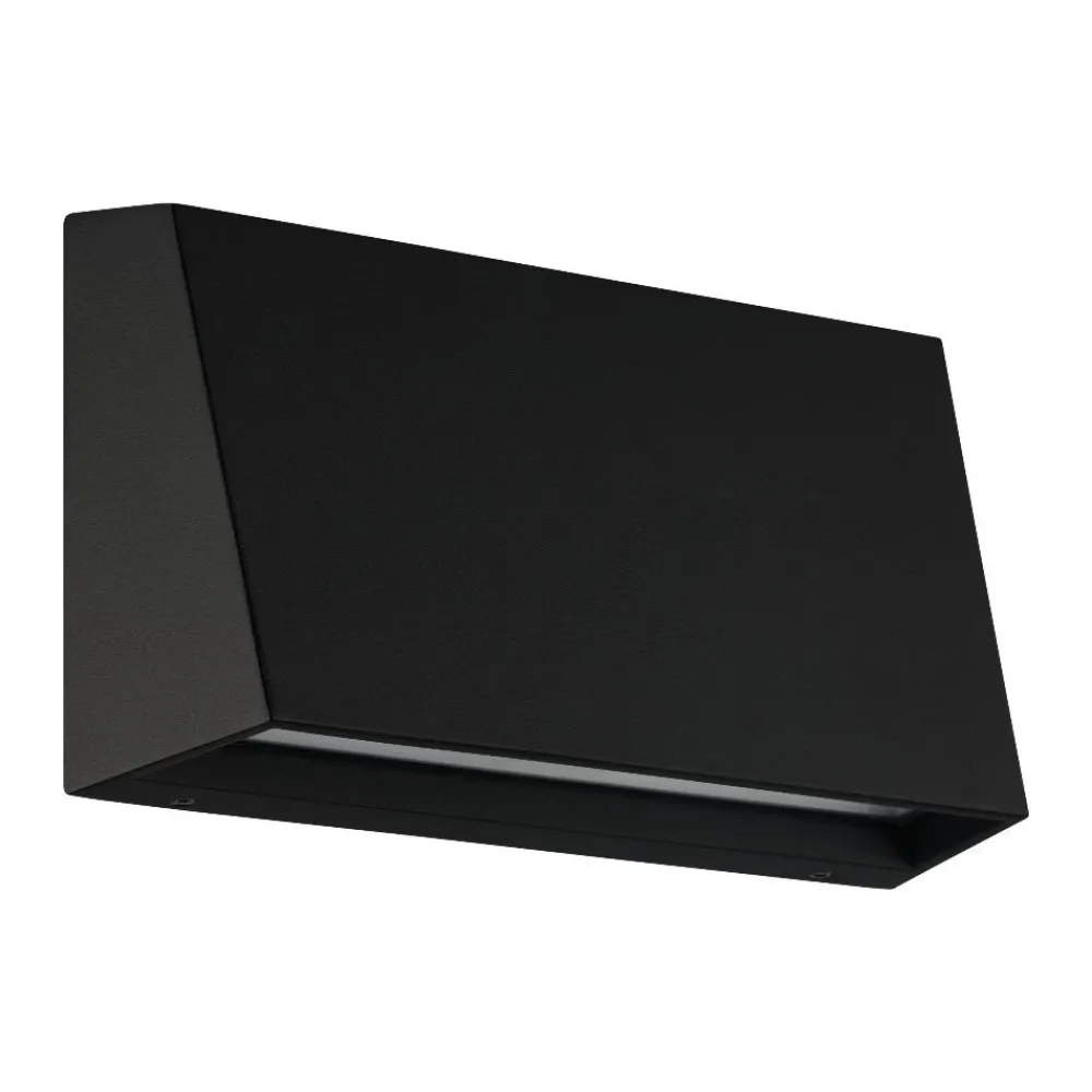 Applique Da Esterno-Selezionato da Mazzolaluce Applique da esterno rettangolare nera ip65 led cct