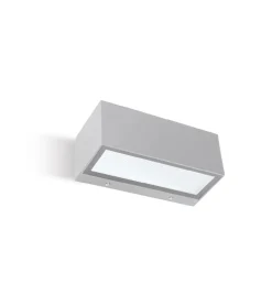 Applique Da Esterno-Selezionato da Mazzolaluce Applique da esterno rettangolare grigia led 36w 4000k moderna