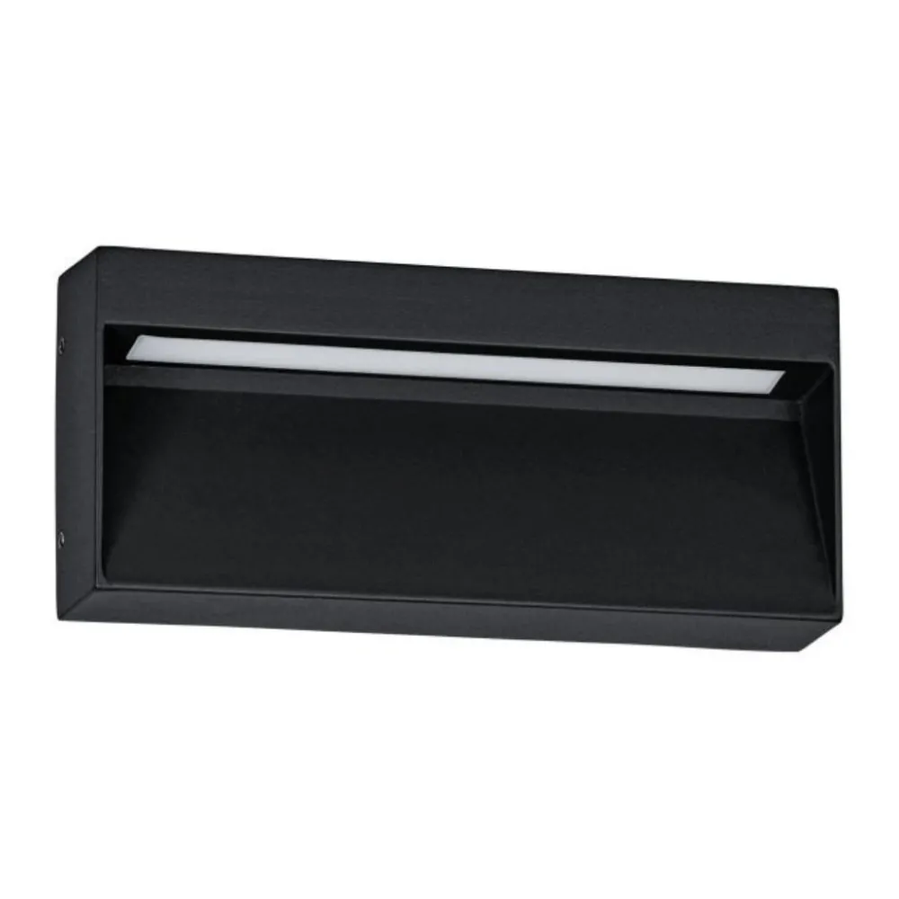 Applique Da Esterno-Selezionato da Mazzolaluce Applique da esterno rettangolare nera led cct ip65