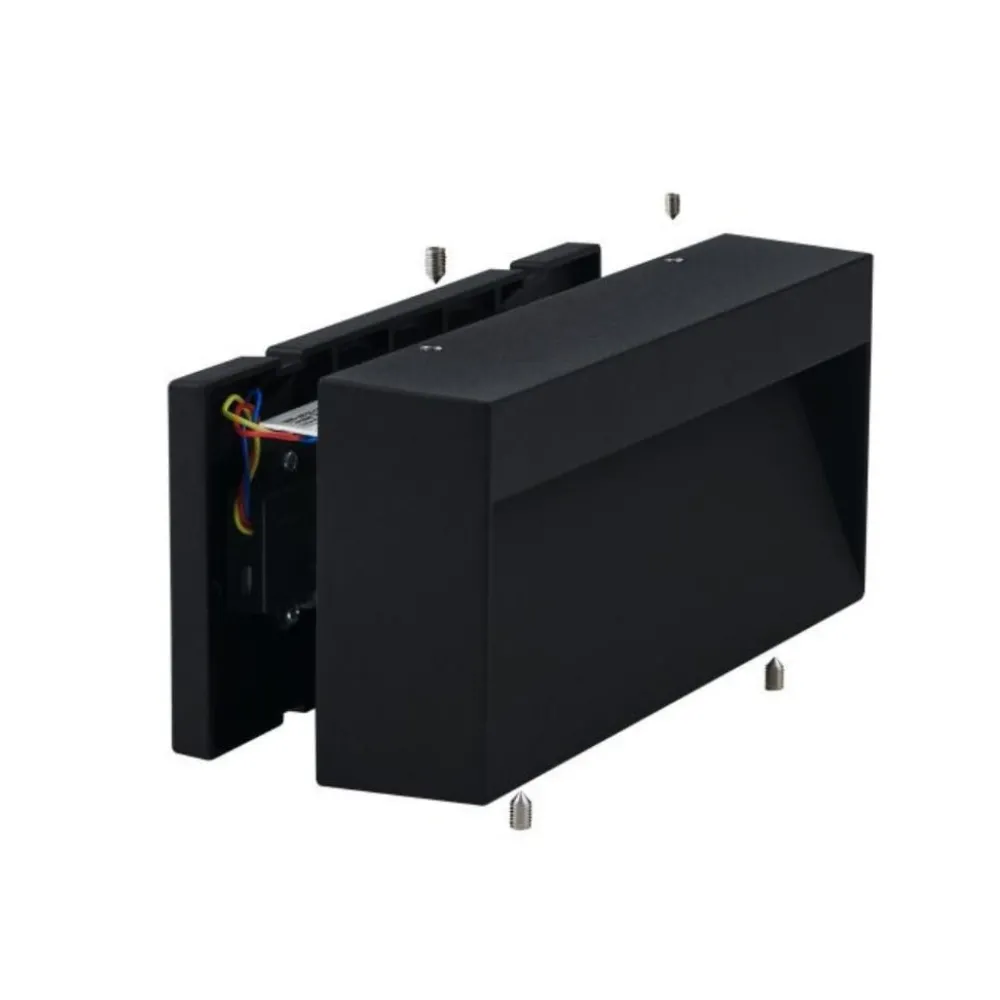 Applique Da Esterno-Selezionato da Mazzolaluce Applique da esterno rettangolare nera led cct ip65