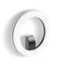 Applique Da Esterno-Selezionato da Mazzolaluce Applique da esterno rotonda grafite led 20w 4000k ip65