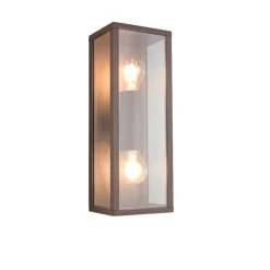 Applique Da Esterno-Selezionato da Mazzolaluce Applique da esterno ruggine ip44 diffusore in vetro