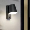 Applique Da Esterno-Selezionato da Mazzolaluce Applique da esterno sensore di movimento cremuscoare nera led 3000k ip44