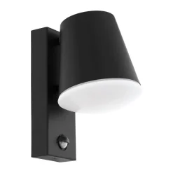 Applique Da Esterno-Selezionato da Mazzolaluce Applique da esterno sensore di movimento cremuscoare nera led 3000k ip44
