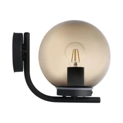 Applique Da Esterno-Selezionato da Mazzolaluce Applique da esterno sfera vetro nero ip44