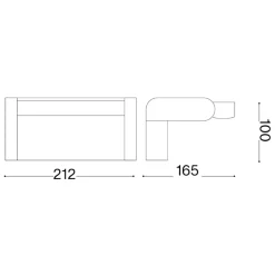 Applique Da Esterno-Ideal Lux Applique da esterno swipe ap sensor ip54 grigio orientabile con sensore