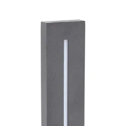 Applique Da Esterno-Selezionato da Mazzolaluce Applique da esterno verticale di design moderna grigio ip65 led 12w 3000k