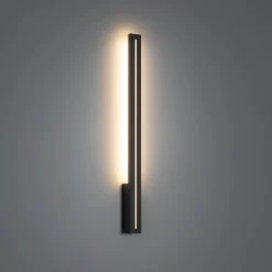 Applique Da Esterno-Selezionato da Mazzolaluce Applique da esterno verticale di design moderna grigio ip65 led 12w 3000k