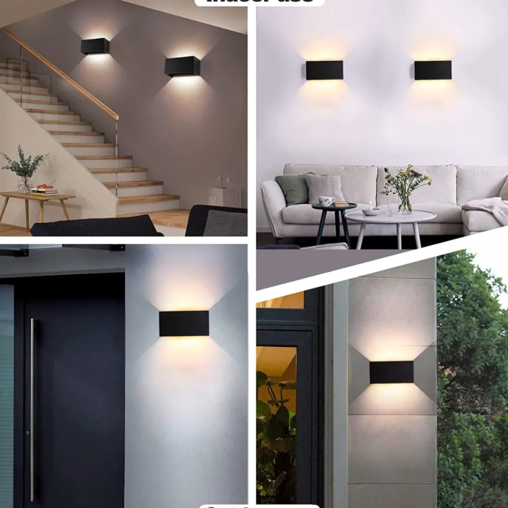 Applique Da Esterno-Selezionato da Mazzolaluce Applique da esterno 24w 4000k antracite moderna rettangolare