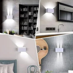 Applique Da Esterno-Selezionato da Mazzolaluce Applique da esterno 24w 4000k bianco rettangolare moderna