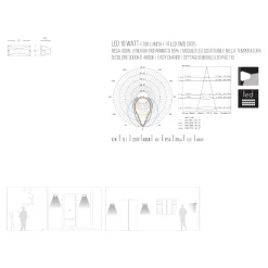 Applique Da Esterno-Selezionato da Mazzolaluce Applique da esterno 10w 4000k grigio antracite