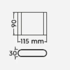 Applique Da Esterno-Selezionato da Mazzolaluce Applique da esterno 5w 3000k moderna bianca anti corrosione