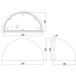 Applique Da Esterno-Selezionato da Mazzolaluce Applique da giardino ip44 h14 cm grigio antracite