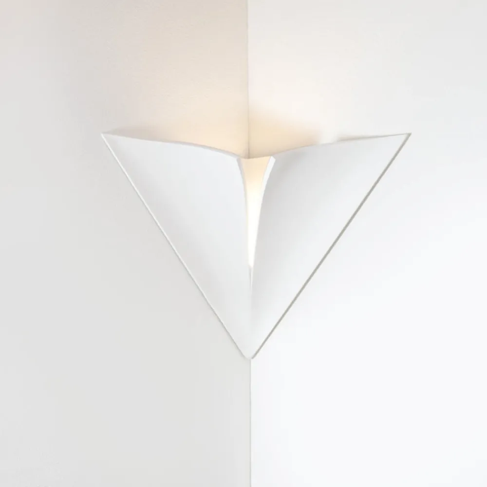 Applique Da Parete-Selezionato da Mazzolaluce Applique da incasso angolare 13w 4000k in gesso led cristaly per parete ad angolo