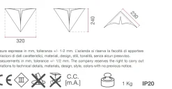 Applique Da Parete-Selezionato da Mazzolaluce Applique da incasso angolare 13w 4000k in gesso led cristaly per parete ad angolo