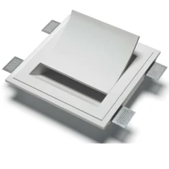 Applique Da Parete-Selezionato da Mazzolaluce Applique da incasso a parete gesso led cristaly 16.5w 3000k verniciabile