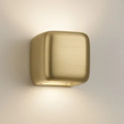 Applique Da Parete-Gea Luce Applique da interno moderno cubo oro babol