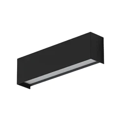Applique Da Parete-Selezionato da Mazzolaluce Applique da muro rettangolare nero luce verso il basso moderna