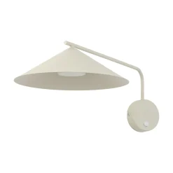 Applique Da Parete-Selezionato da Mazzolaluce Applique da parete a braccio lungo orientabile cono champagne con interruttore