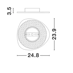 Applique Da Parete-Selezionato da Mazzolaluce Applique da parete bianca design moderna led 12w 3000k