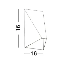 Applique Da Parete-Selezionato da Mazzolaluce Applique da parete bianca moderna squadrata led 3000k