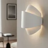 Applique Da Parete-Selezionato da Mazzolaluce Applique da parete bianco sabbiato doppio fascio led 12w 3000k