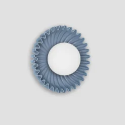 Applique Da Parete-Selezionato da Mazzolaluce Applique da parete ceramica blu design sfera vetro opaco