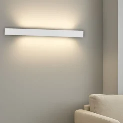 Applique Da Parete-Selezionato da Mazzolaluce Applique da parete 90cm 36w 3000k rettangolare bianca
