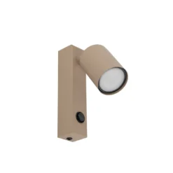 Applique Camera Da Letto-Selezionato da Mazzolaluce Applique da parete con faretto sabbia orientabile interruttore per comodino camera da letto