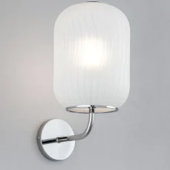 Applique Da Parete-Top Light Applique da parete cromo vetro bianco toplight tender
