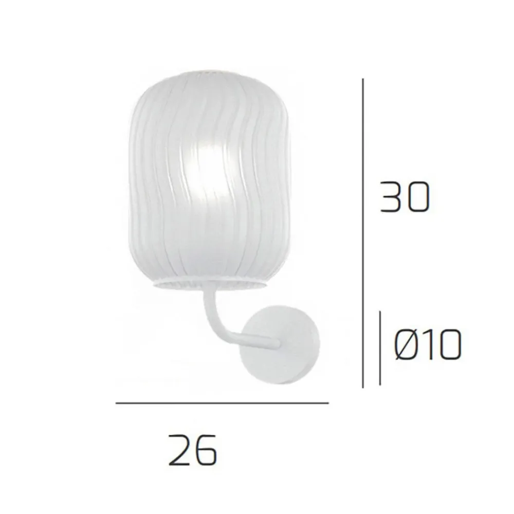 Applique Da Parete-Top Light Applique da parete cromo vetro bianco toplight tender