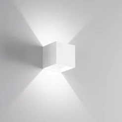 Applique Da Parete-IsyLuce Applique da parete cubo led 10w 3000k bianco