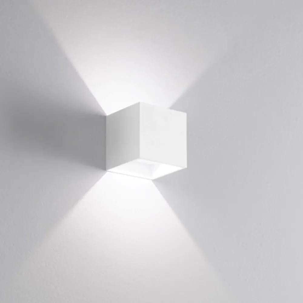 Applique Da Parete-IsyLuce Applique da parete cubo led 10w 3000k bianco