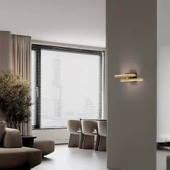 Applique Da Parete-Selezionato da Mazzolaluce Applique da parete design moderno oro led 3200k dimmerabile