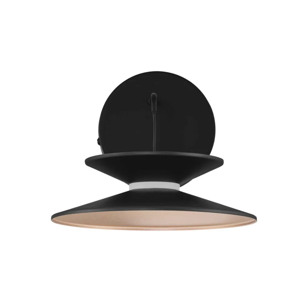Applique Da Parete-Selezionato da Mazzolaluce Applique da parete design nero oro moderna