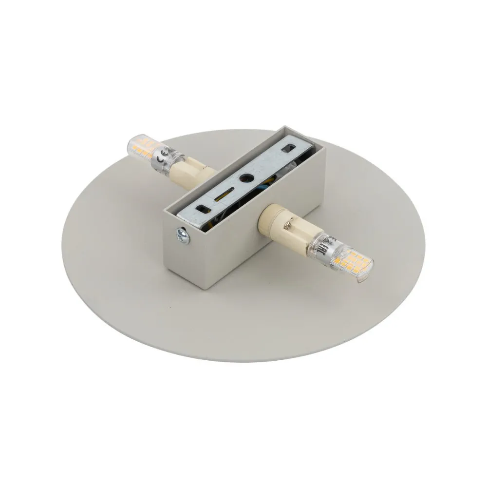 Applique Da Parete-Selezionato da Mazzolaluce Applique da parete disco bianco 20cm moderna