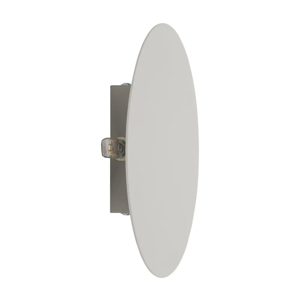 Applique Da Parete-Selezionato da Mazzolaluce Applique da parete disco bianco 20cm moderna