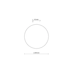 Applique Da Parete-Selezionato da Mazzolaluce Applique da parete disco bianco 20cm moderna